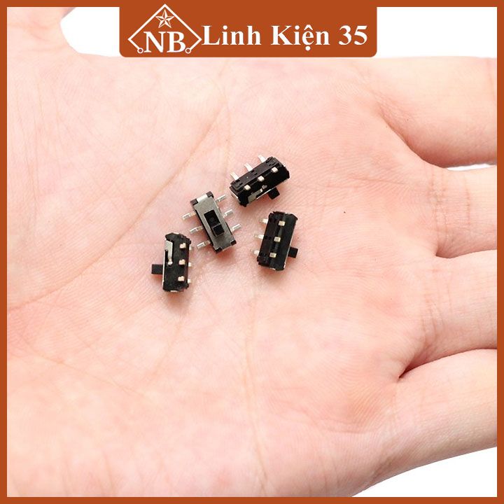 Công tắc gạt MSS 22D18G2-2P2T 6 chân dán 100VDC