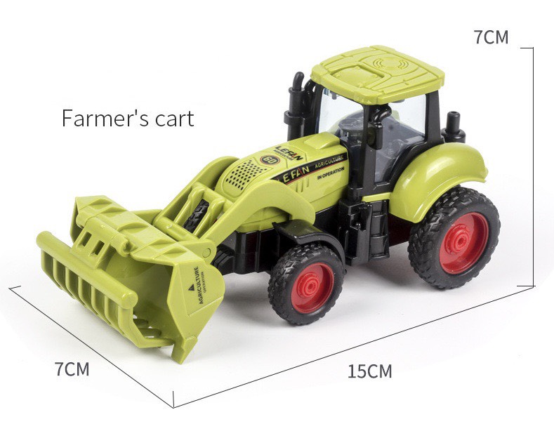 Đồ chơi mô hình xe máy cày, xe công nông 168-60