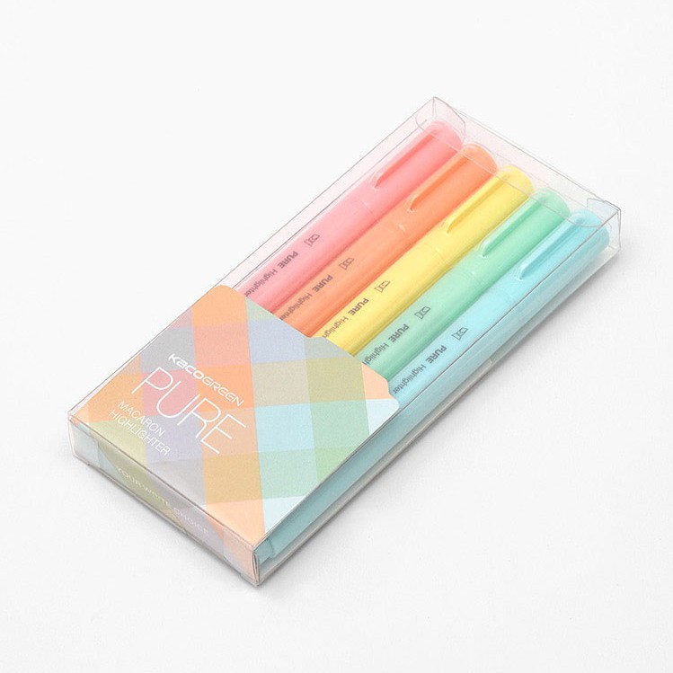 [HCM]Set Macaron Highlighter Kaco Pure 5 cây