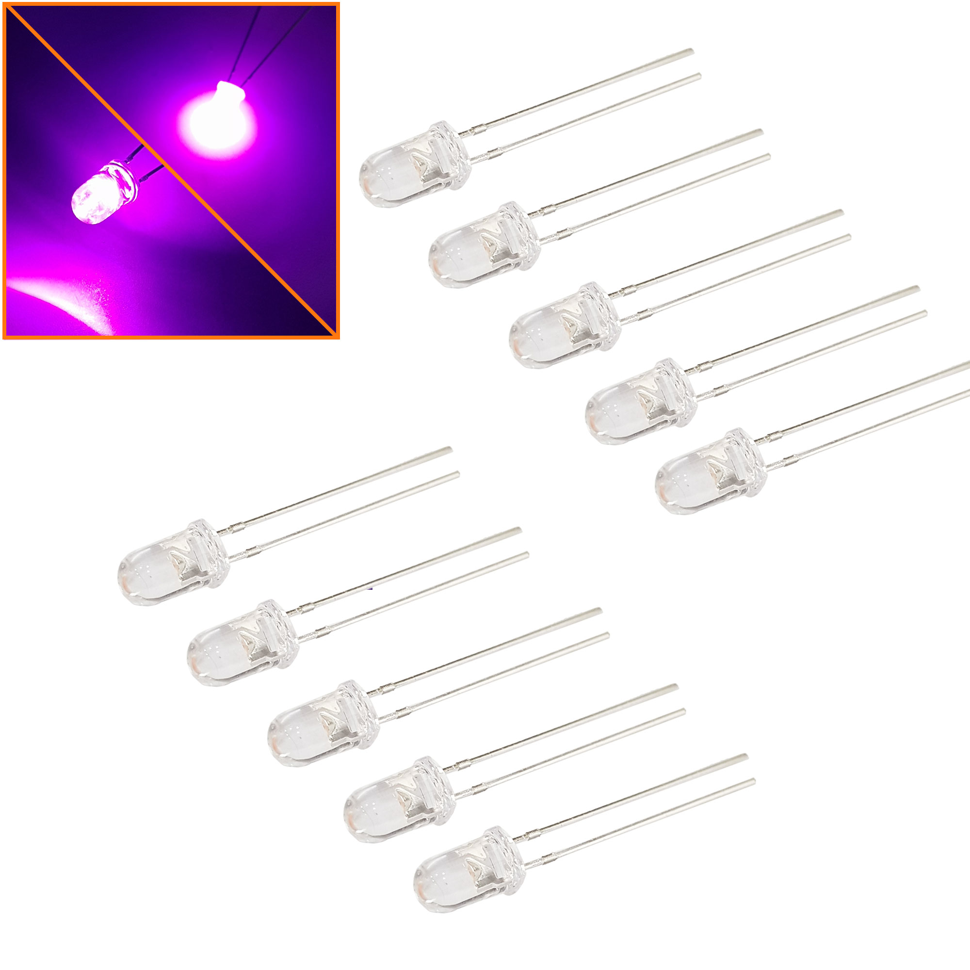 Led 5mm màu Hồng ( 10 con)