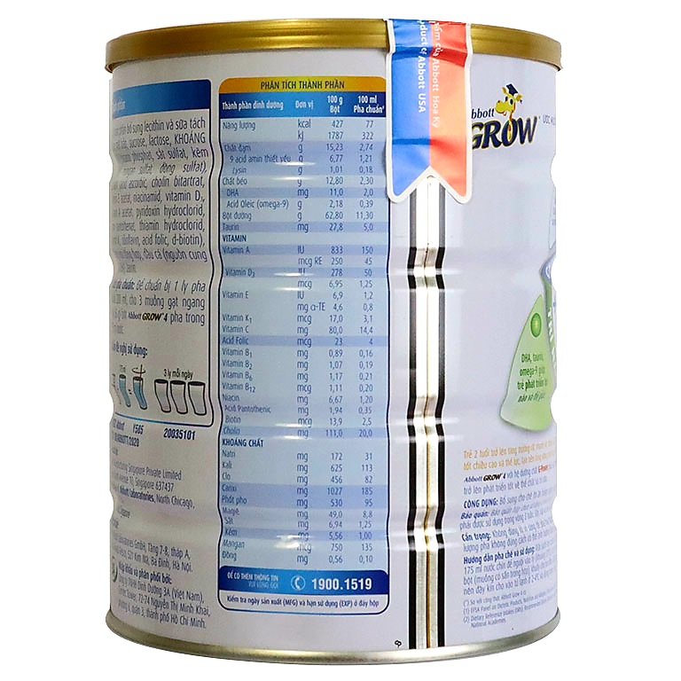 Sữa Abbott Grow 4 1.7kg [Date 2027]