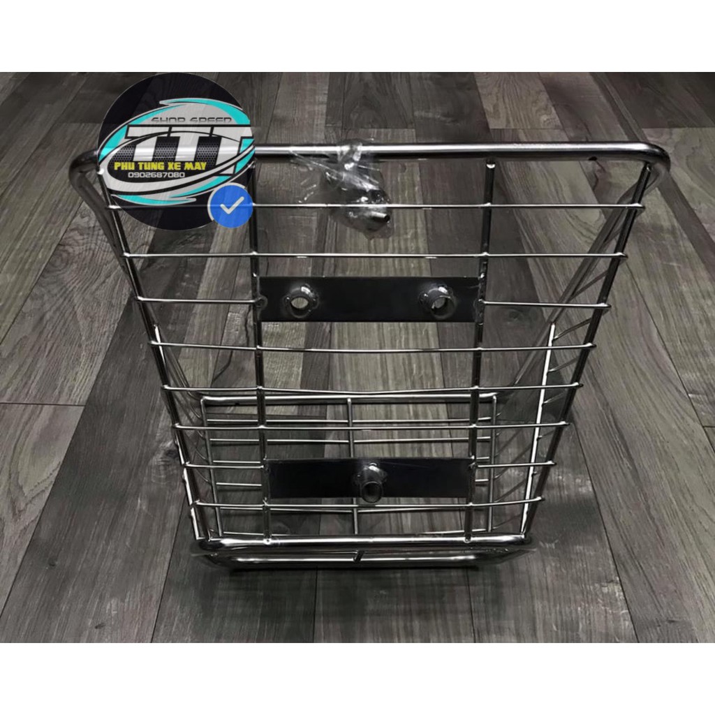 [HCM]RỔ INOX HONDA RS100/ RSX / WAVE@ 2017 / BLADE + PASS NẠ