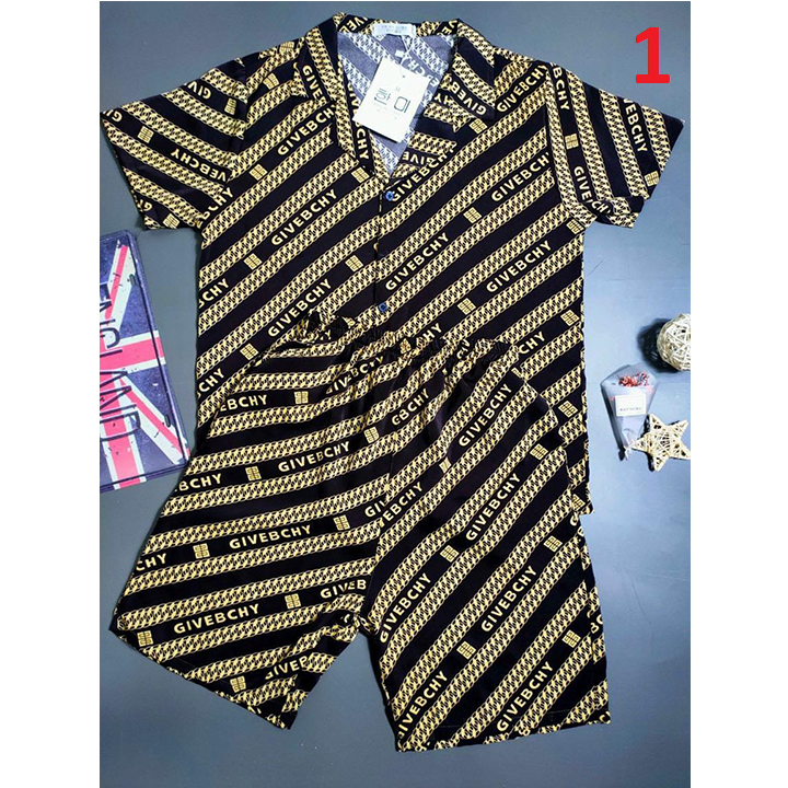 Bộ Đồ Pijama Lụa Cộc Tay, Bộ Đồ Mặc Mùa Hè Chất Lụa Mát