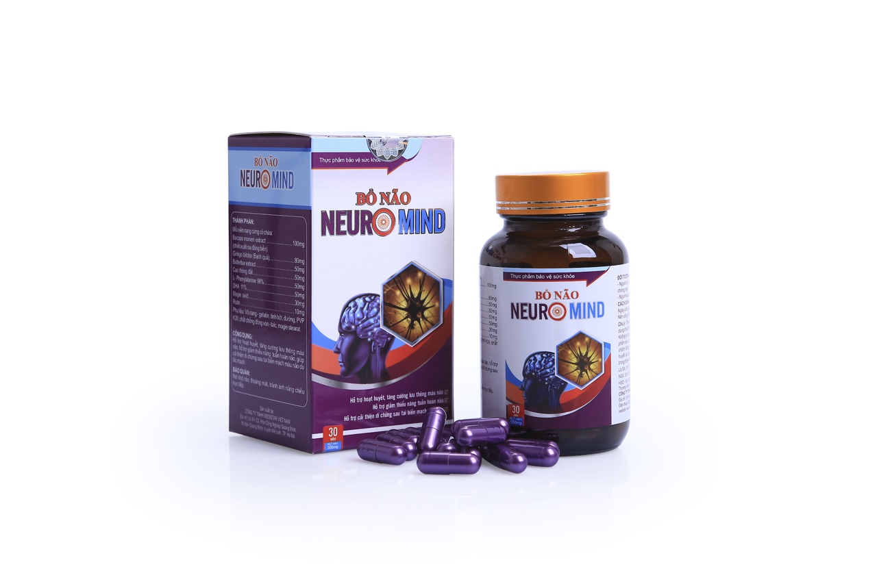 [HCM]Thực phẩm chức năng viên bổ não NEUROMIND (hộp 30 viên)