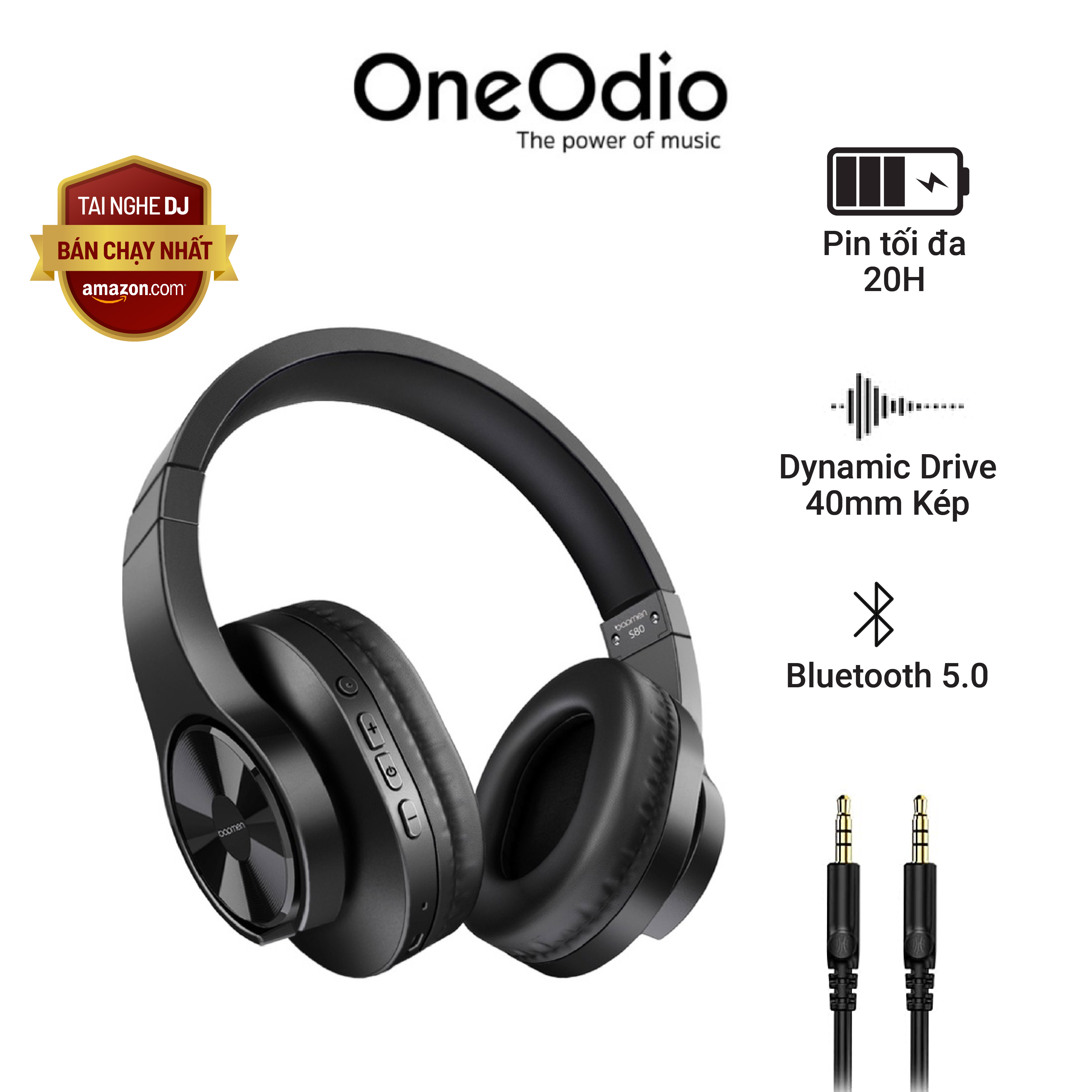 Tai Nghe Bluetooth Headphone OneOdio JS18 Chính Hãng