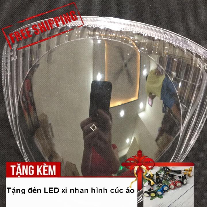 Kính đèn pha xe Liberty với chất liệu nhựa cứng trong sáng bóng FS305 - Tặng kèm đèn xi nhan cúc áo