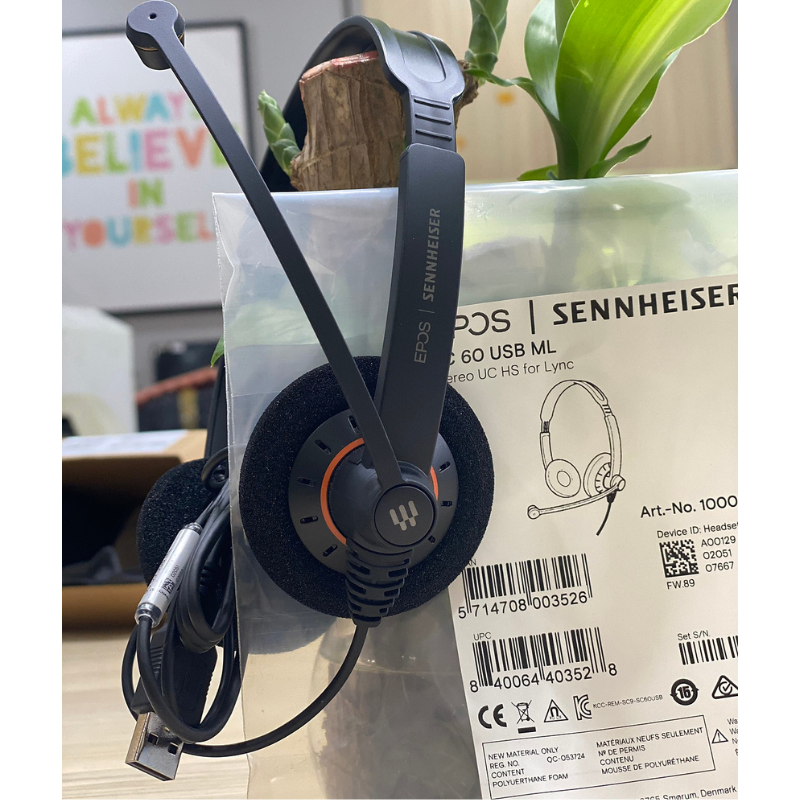 Tai nghe Sennheiser SC 60 USB - Hàng chính hãng