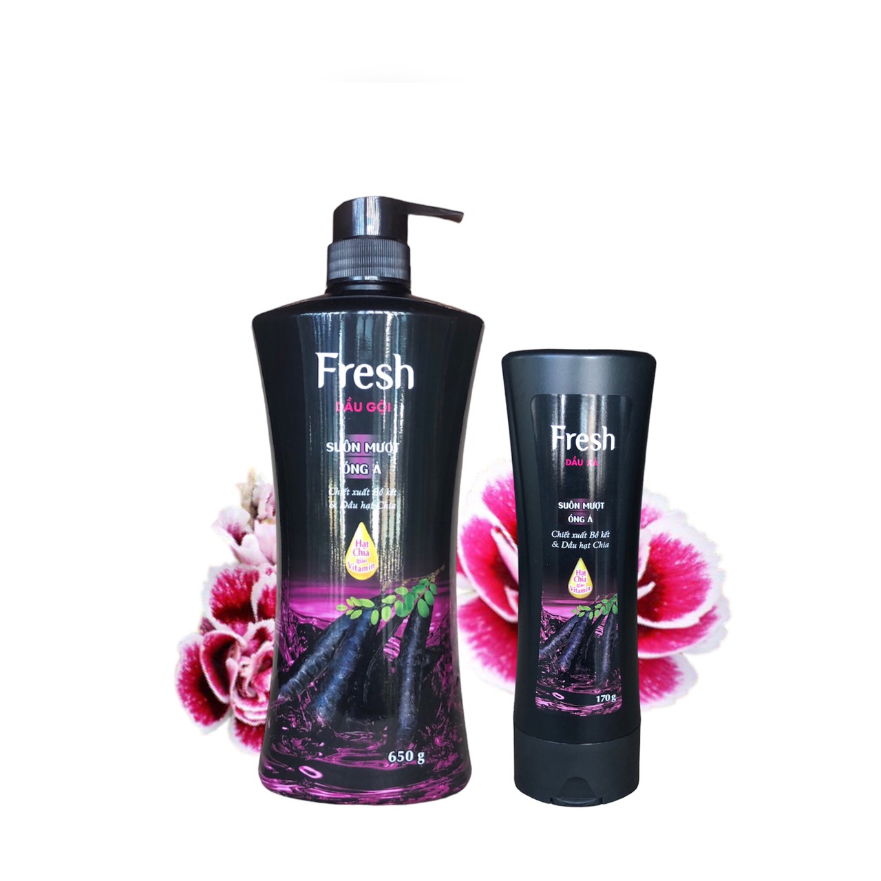 Combo Bộ Dầu Gội Fresh (Tinh Dầu Bưởi và Bồ Kết) chính hãng