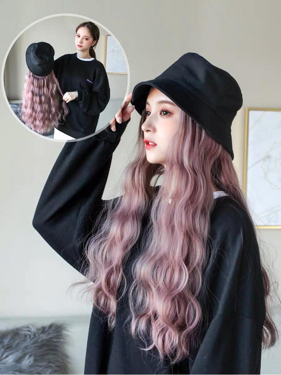 [ hàng hót năm nay ] tóc giả nữ, mũ tóc giả, tóc giả nón, tóc nón, mũ