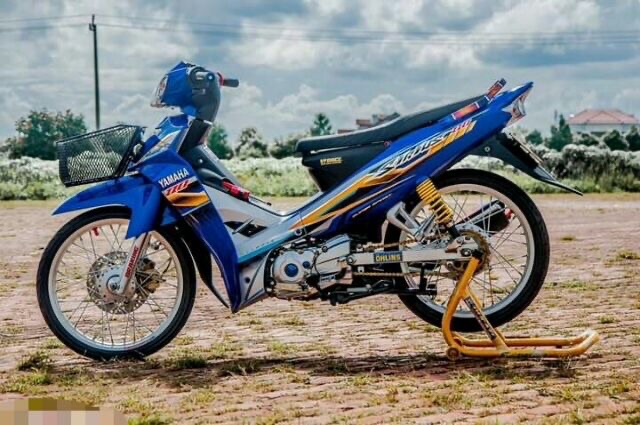 Tem rời Sirius dán xe xanh GP