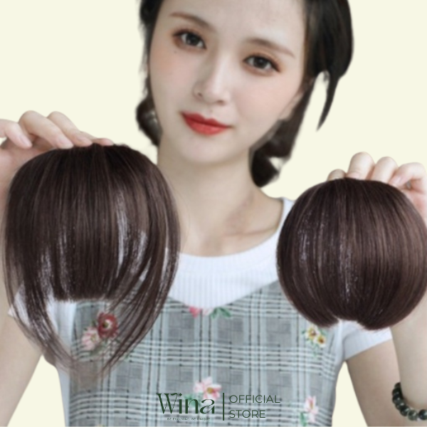 Mái Ngố Tóc Thật WINA Form Dày ( Có 2 Pát Không Pát ) MTD22