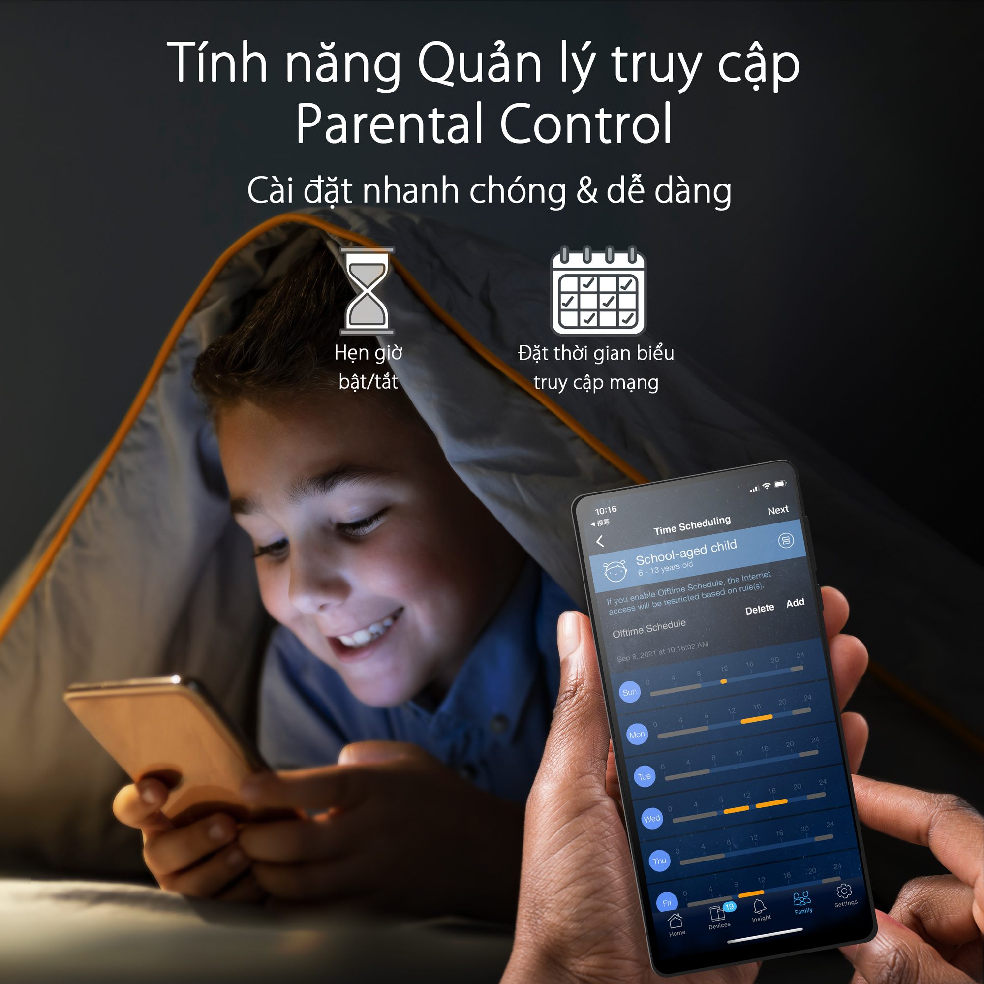 Router ASUS XD4 màu đen