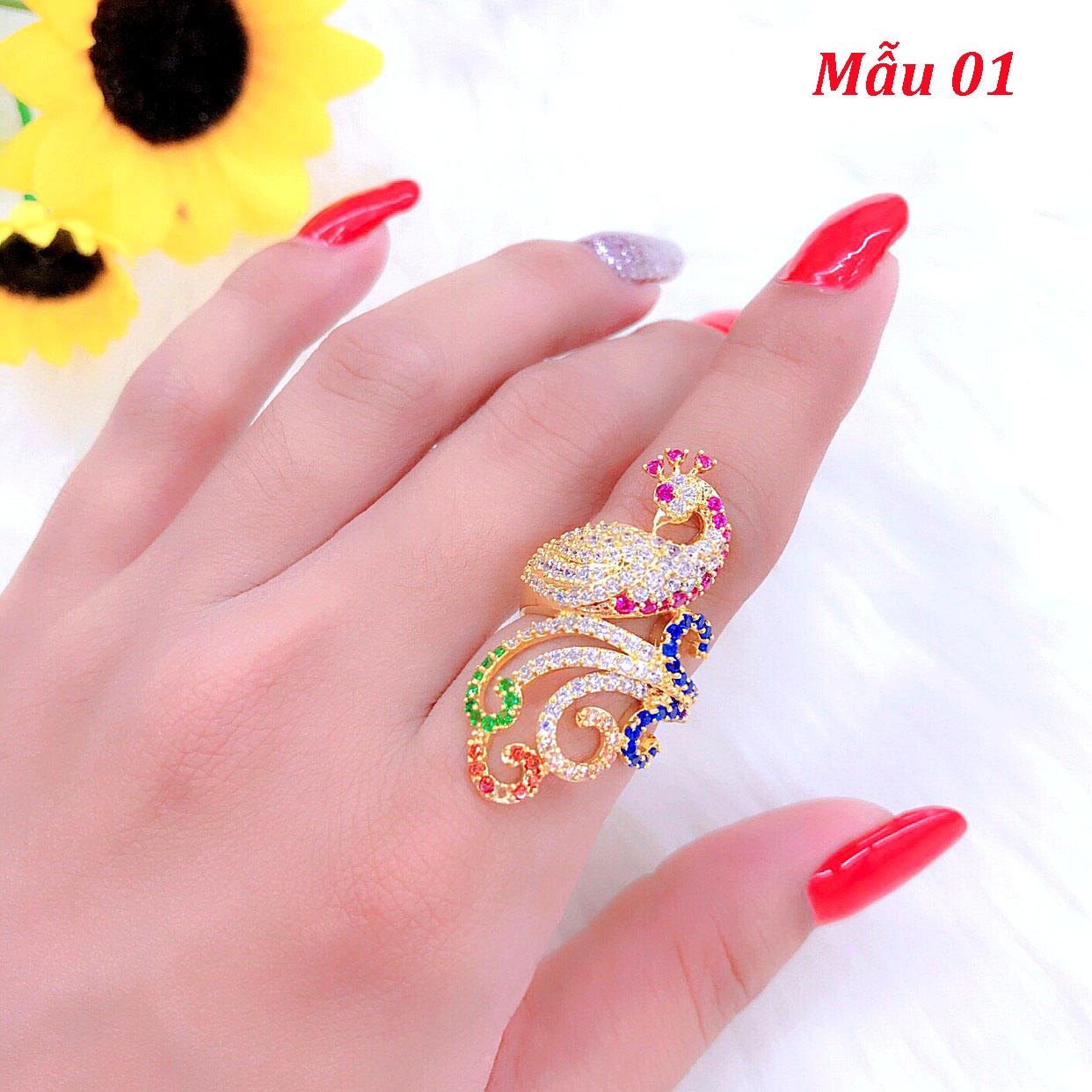 Nhẫn nữ hình chim công  - Tubi Cony