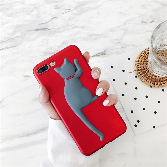 Ốp Lưng Dẻo Mèo Đuôi Dựng - Iphone 6, 6plus, 7, 7plus, 8, 8plus, X