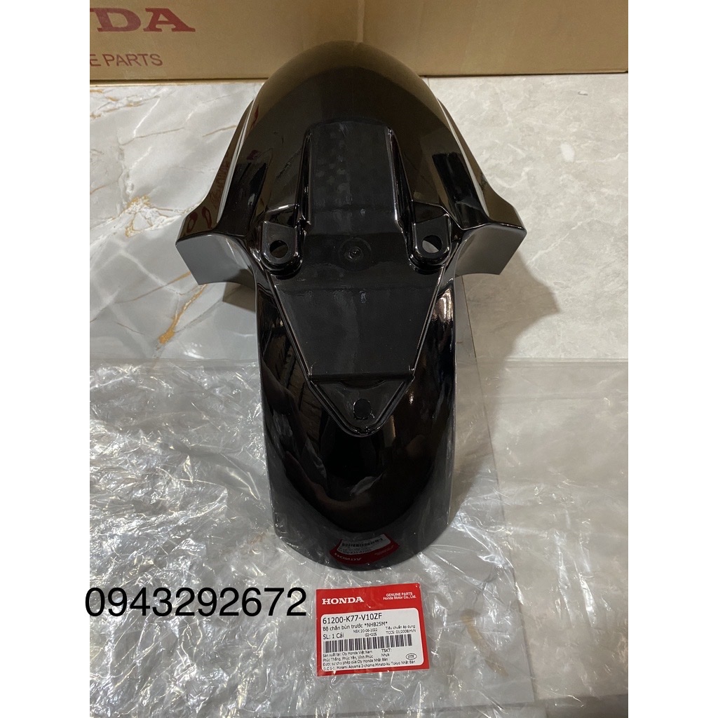 Dè (Chắn Bùn Trước) Sh 125/150 (2017 > 2019) Phanh ABS Màu Đen Honda (61200K77V10ZF)