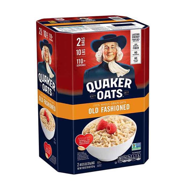 Yến mạch ông già quacker mỹ cán dẹt 4.52kg
