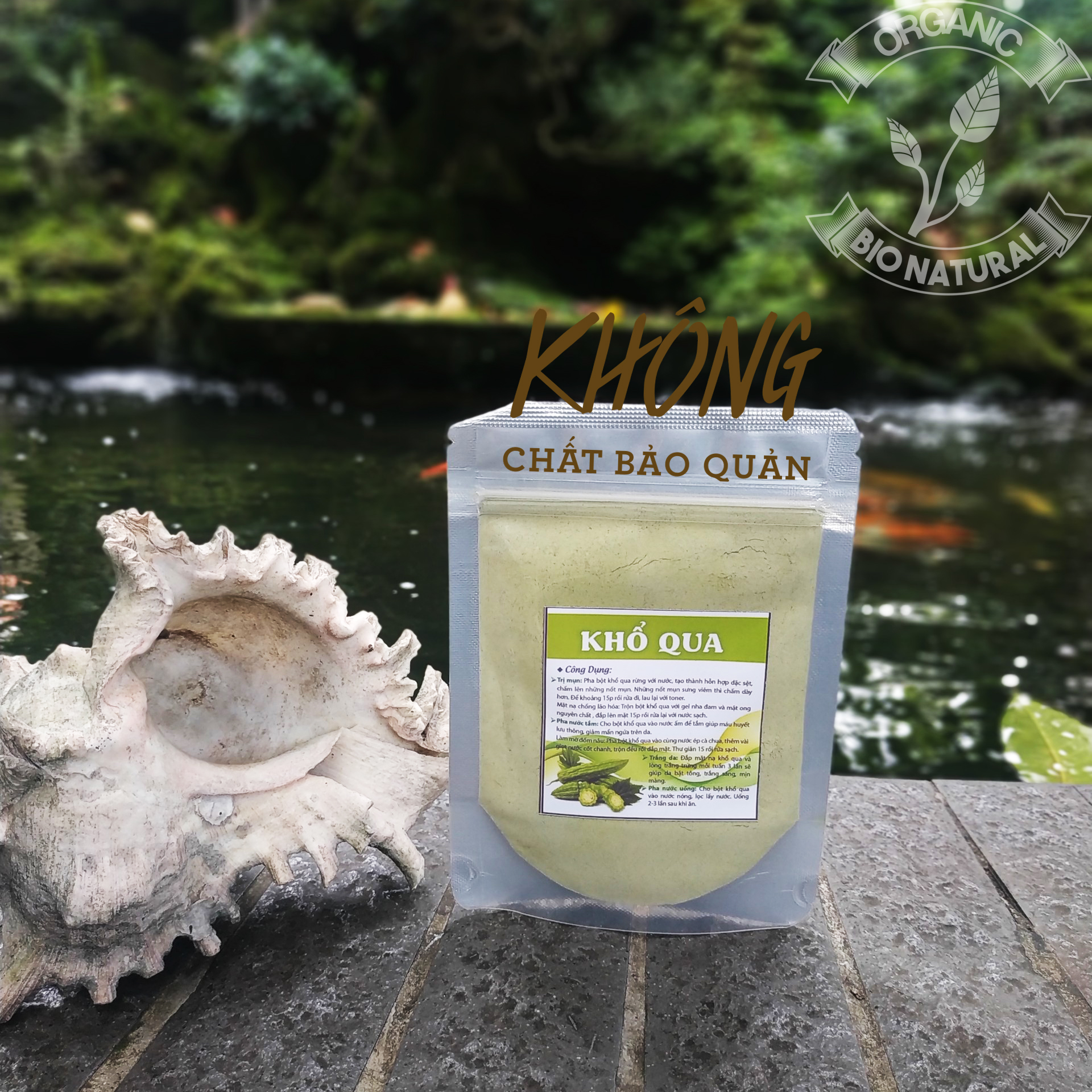 [HCM][BIONATURALVN] Bột đắp mặt nạ Khổ Qua HANDMADE 50gr