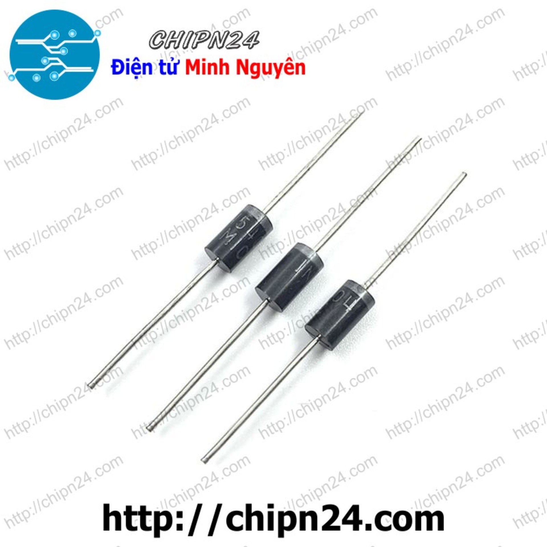 [10 con] (KG2) Diode 1N5408 DIP 3A 1000V (IN5408 5408)