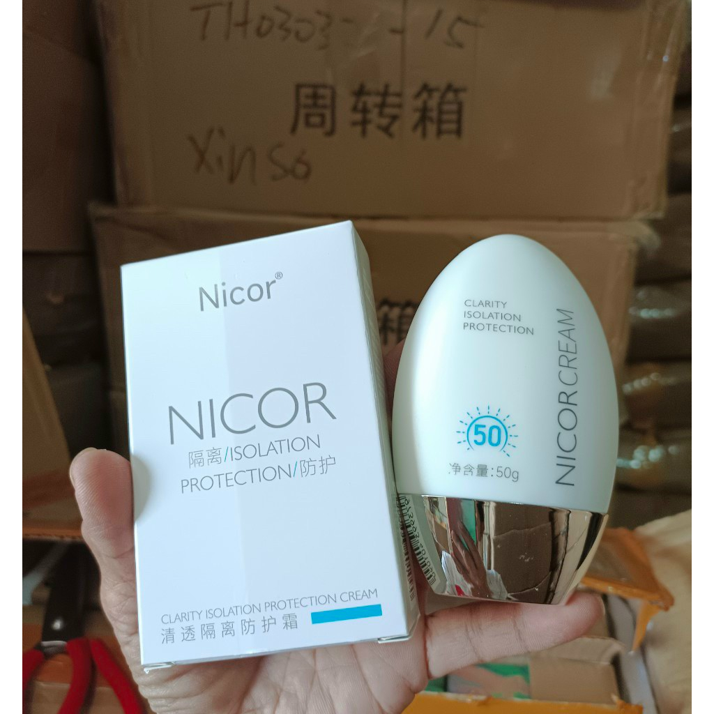 Kem Chống Nắng 50 SPF Nicor, Kem chống nắng trắng da, dưỡng ẩm, kiềm dầu