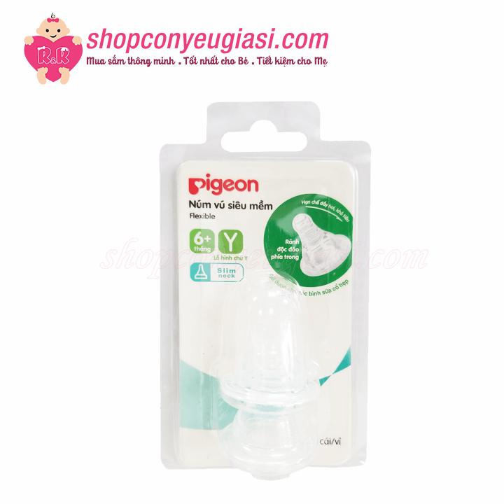 [HCM]Núm Ty Pigeon Cổ Hẹp Siêu Mềm Vĩ 2 Cái - Size S/M/L/Y