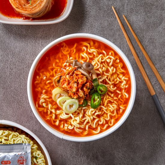 Mì kimchi Ottogi ly 62g, tô 105g
