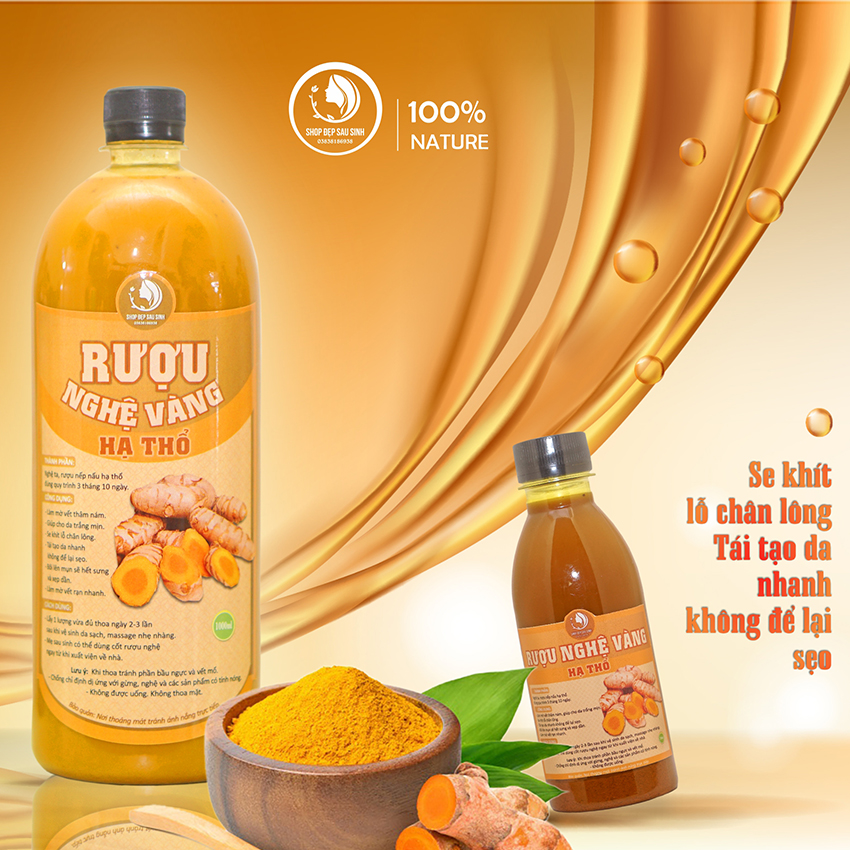 Cốt nghệ vàng hạ thổ (Handmade nhà làm) 200ml