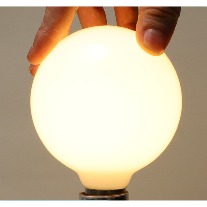 Bộ 8 bóng đèn Led thủy tinh đục G60 5w đui E27