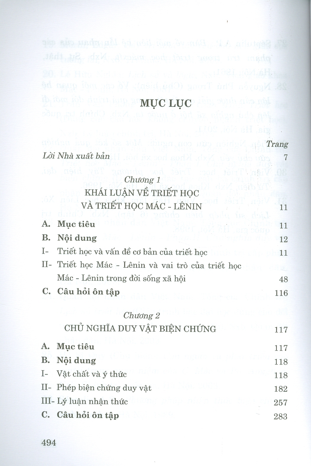 Giáo trình Triết học Mác – Lênin (Dành cho bậc đại học hệ không chuyên lý luận chính trị)