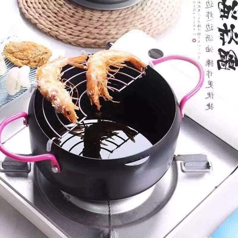 Nồi chiên 18cm có kèm vỉ lọc dầu