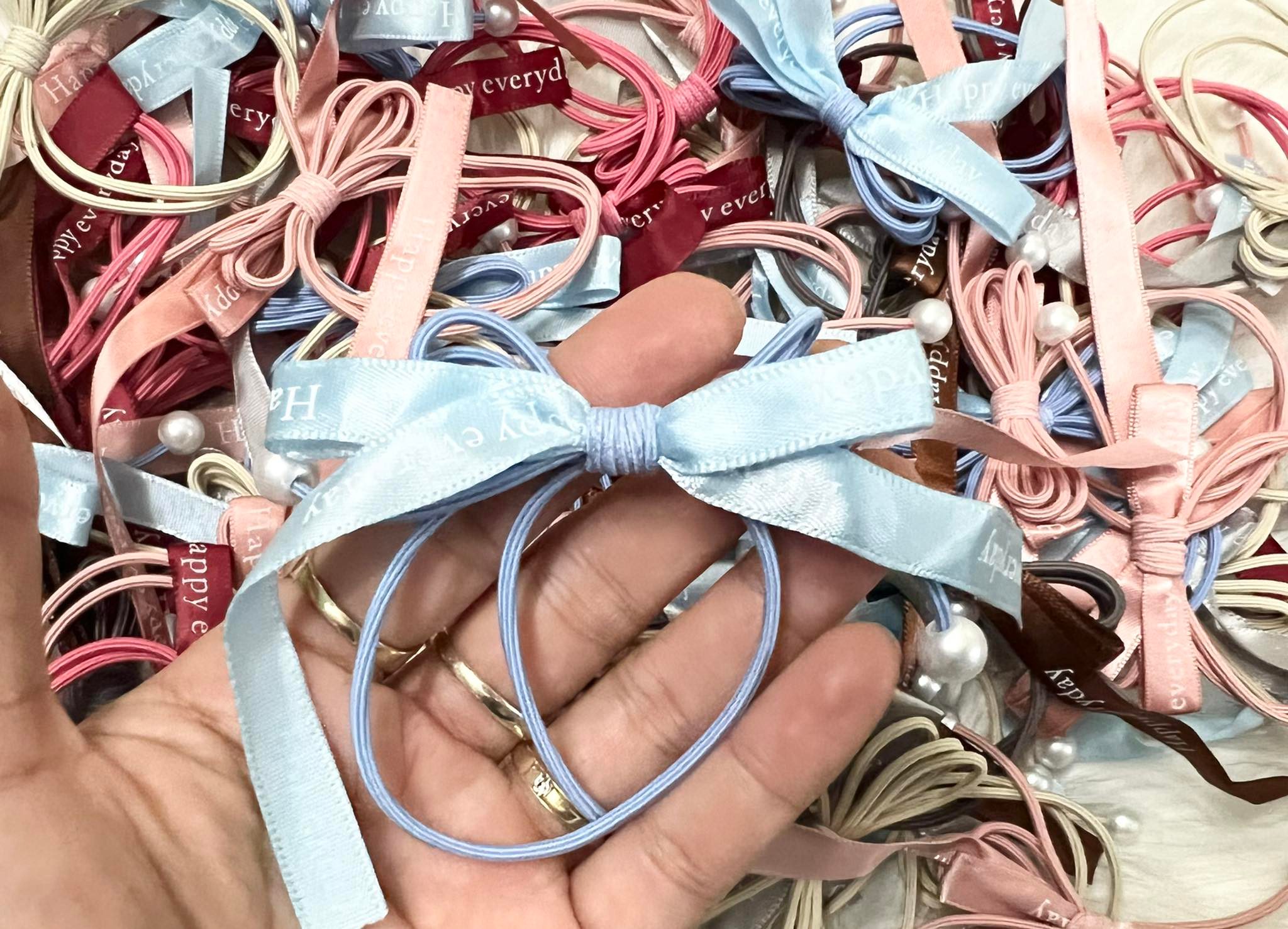 [HCMC] 2-string bow hair tie combo