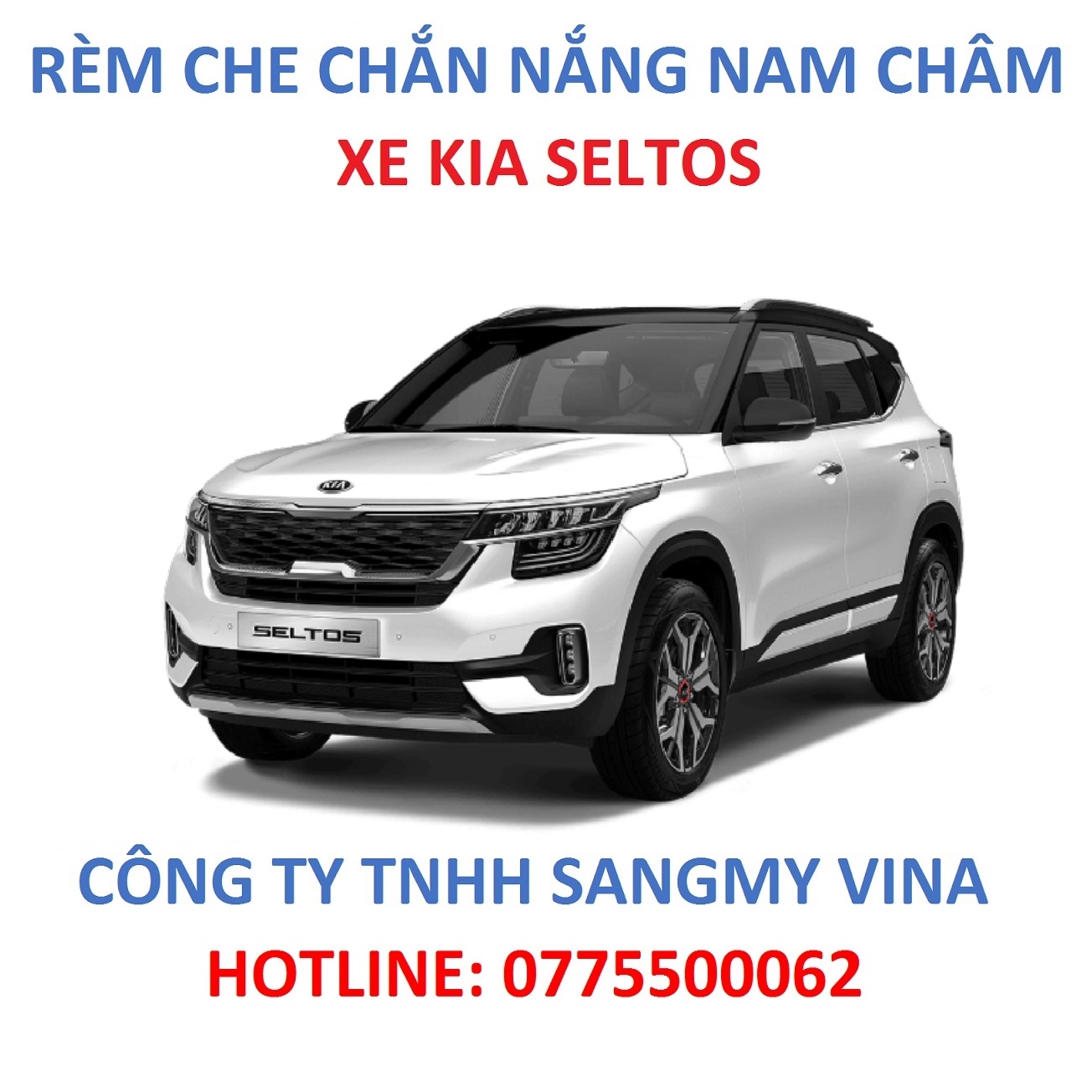 RÈM CHE CHẮN NẮNG NAM CHÂM XE KIA SELTOS