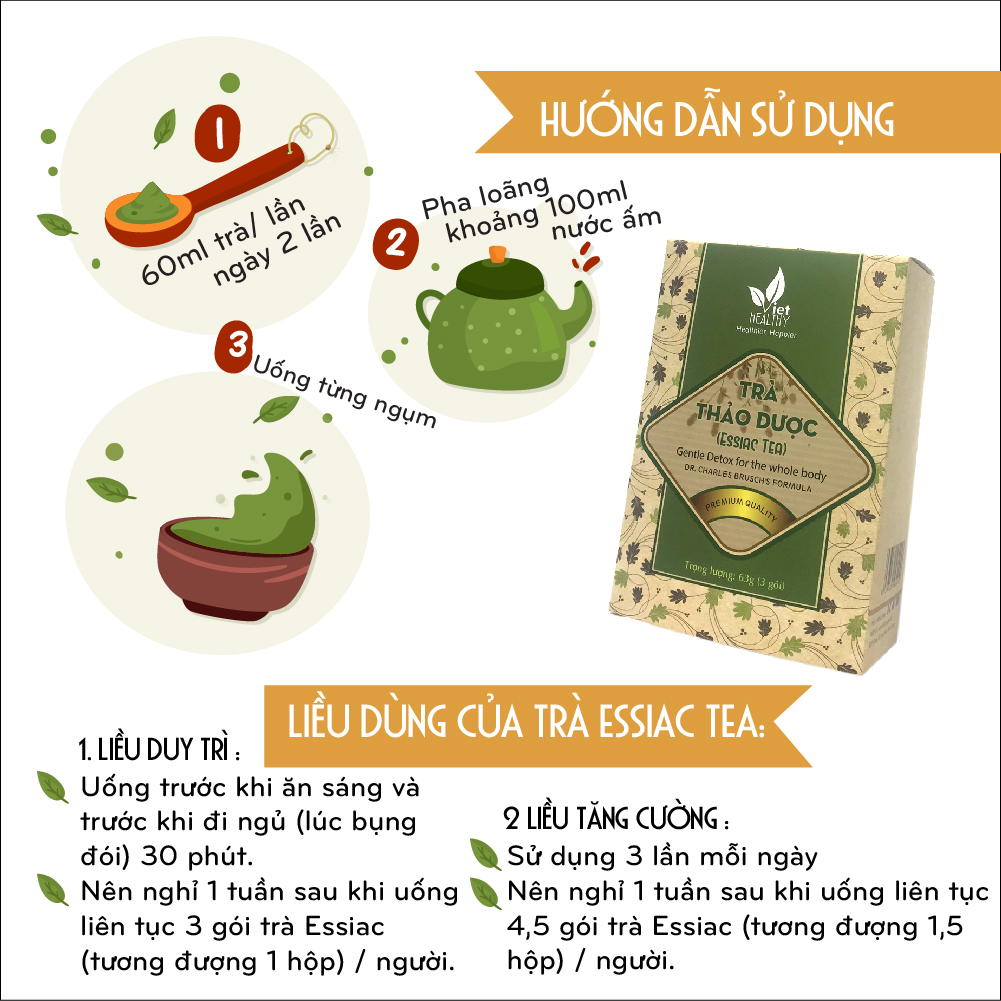 Trà thảo dược ( eassiac tea ) 63g viethealthy