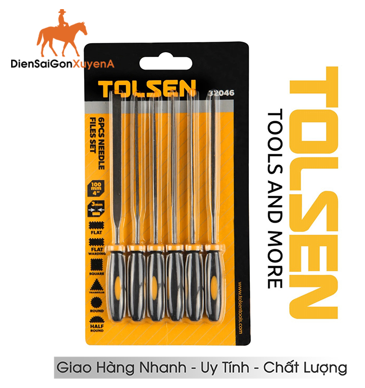 BỘ DŨA TOLSEN 32046- 3mm*100mm - Ngô Gia Tools