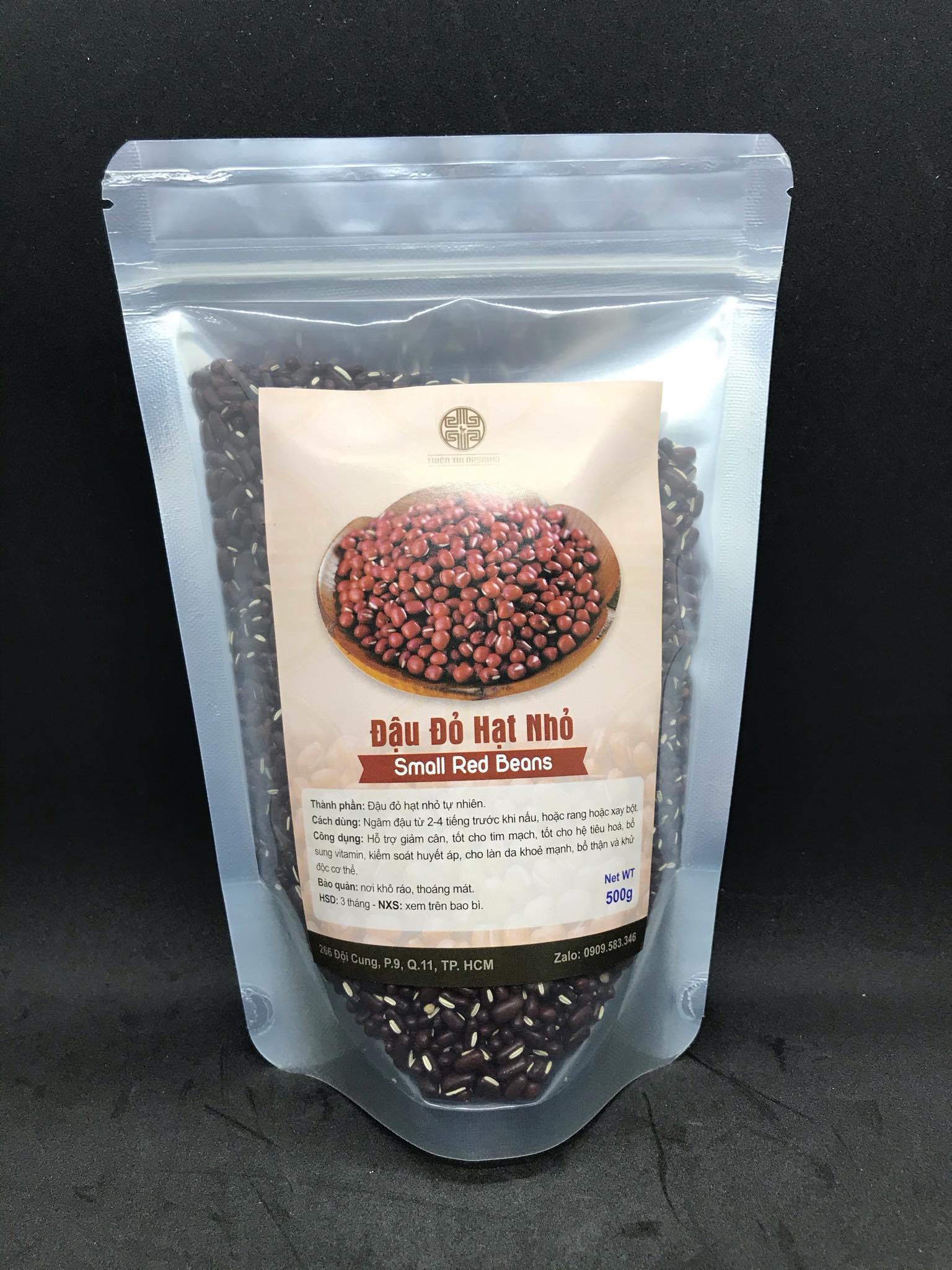 Đậu đỏ hạt nhỏ 500g ( xích tiểu đậu chưa rang )