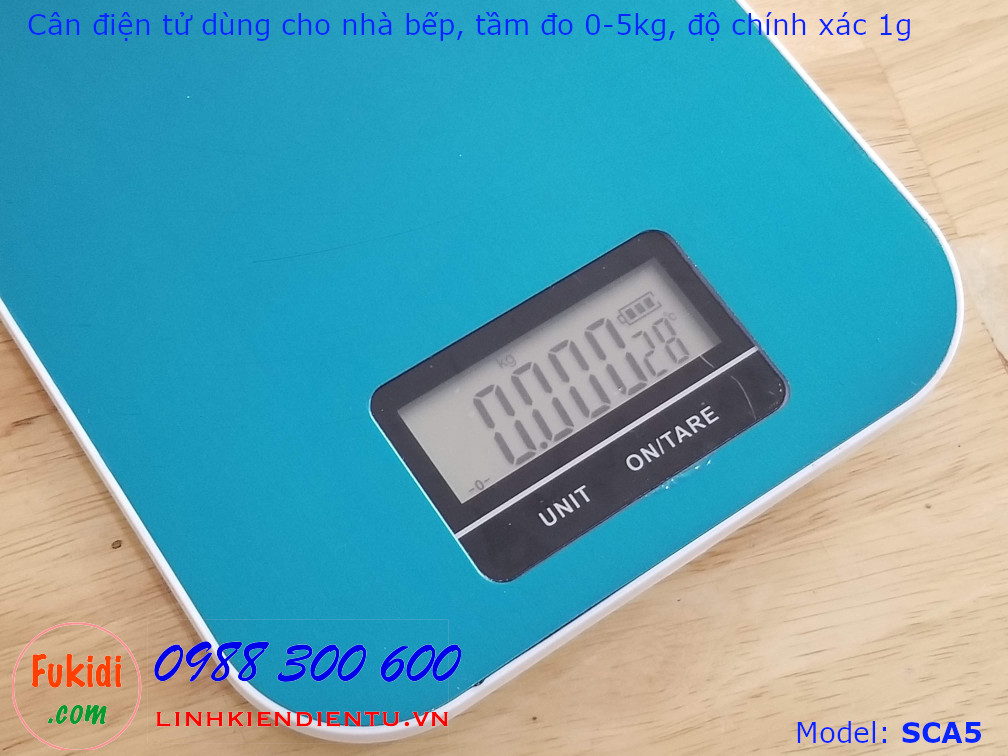 Cân điện tử mini 5kg dùng cho nhà bếp SCA5