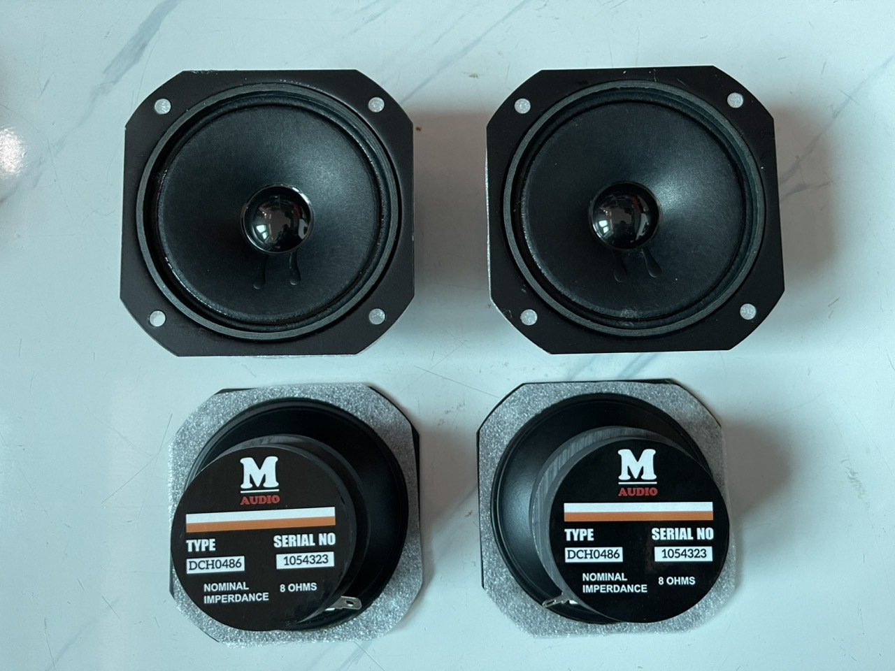 Loa treble 2 từ M-Audio vuông 8 cm - Loa treble cao cấp - loa treble rời xịn