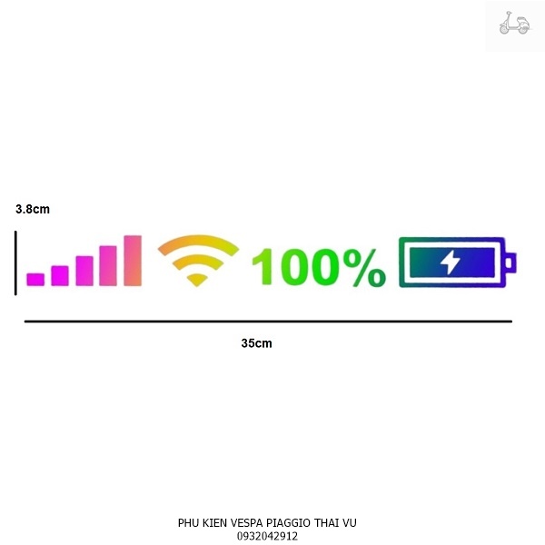 Miếng Dán Phản Quang Mấu Tem Wifi Cho Các Dòng Xe Máy