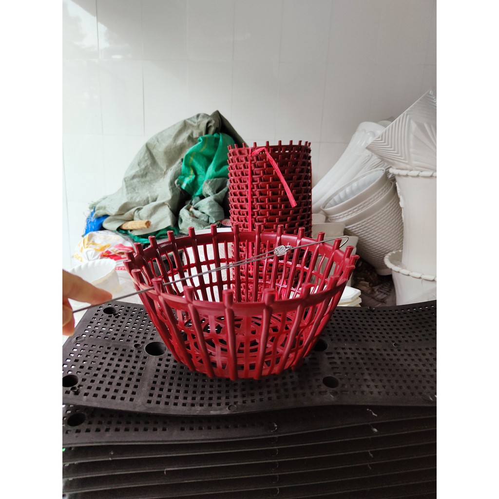 Chậu trồng lan kèm móc treo dài 80cm