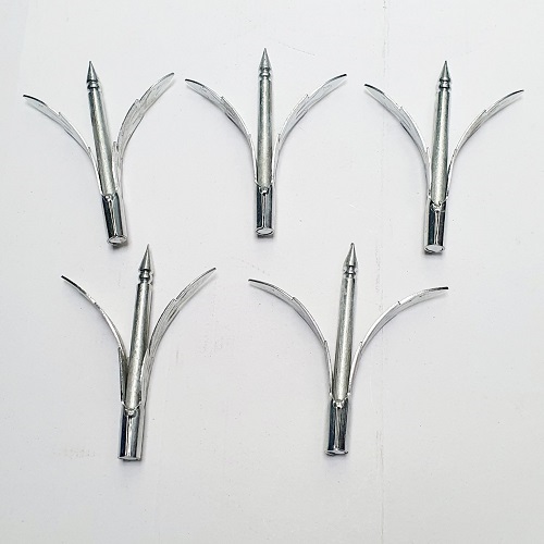 Bộ 5 Chông Sắt Cao 14cm Hàn Vào Đỉnh Hàng Rào Bảo Vệ Nhà Cửa Công Viên Nhà Kho