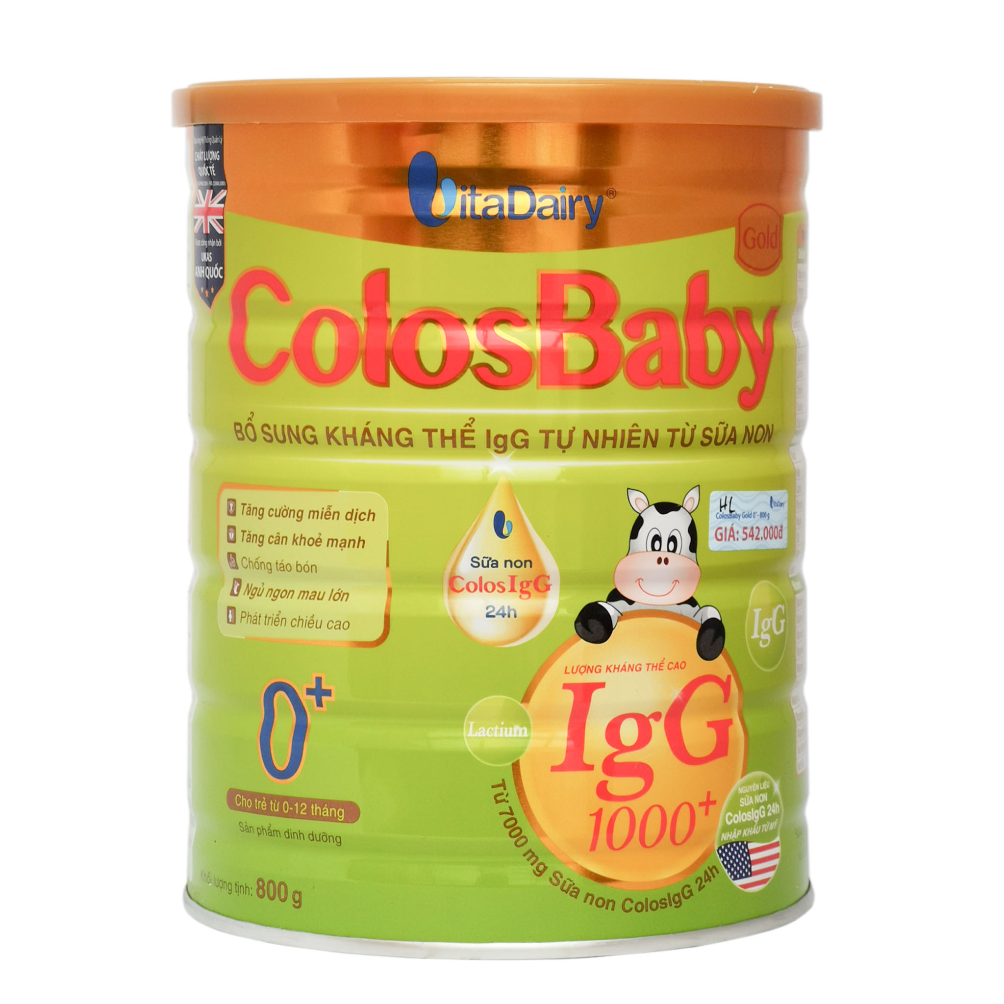 [CHÍNH HÃNG] Sữa ColosBaby Gold 0+ 800g (0 - 12 tháng)