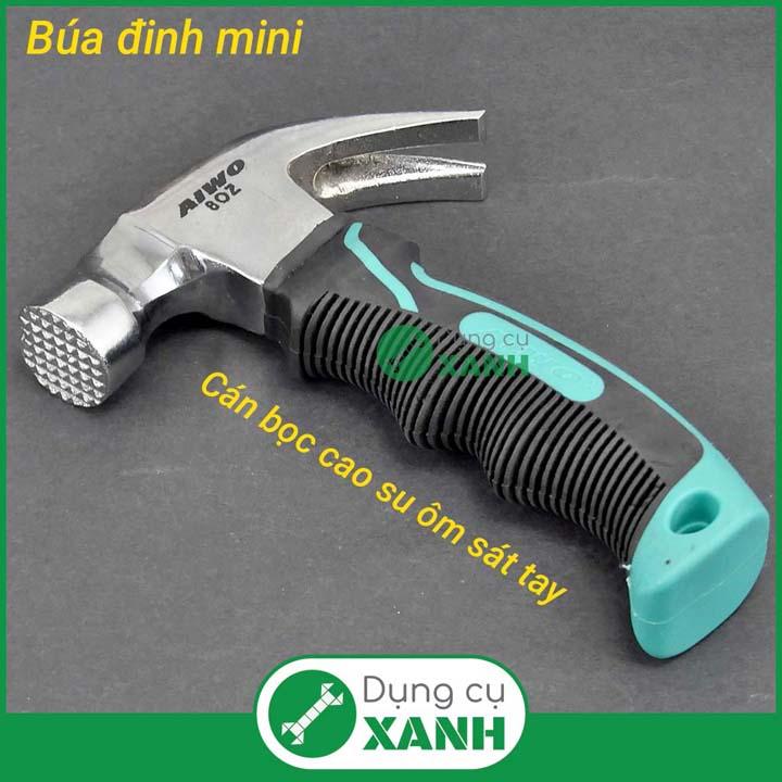 Búa đinh mini đầu nhám kiêm mồi đinh