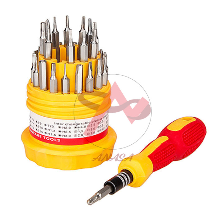 Bộ Tô Vít Đa Năng 31 Đầu Jackly - Hộp Tròn