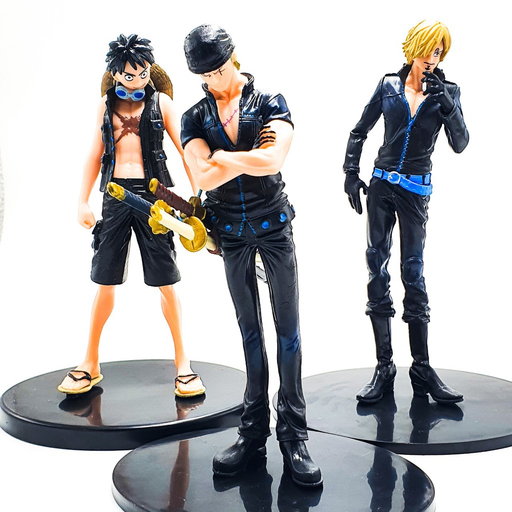 Mô hình One Piece Luffy Zoro Sanji 17cm siêu ngầu