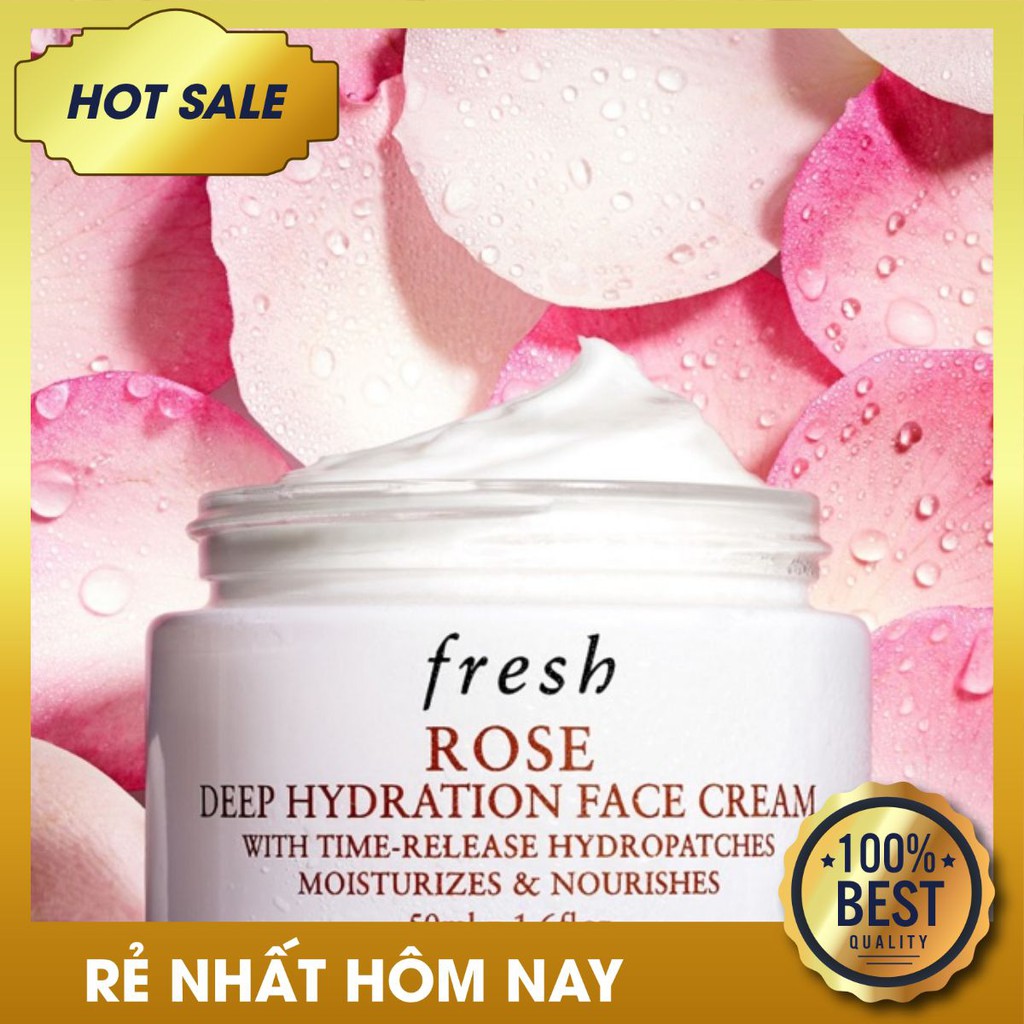 💎[ CHÍNH HÃNG ] Kem dưỡng ẩm Fresh Rose Deep Hydration Face Cream - 50ml 💯