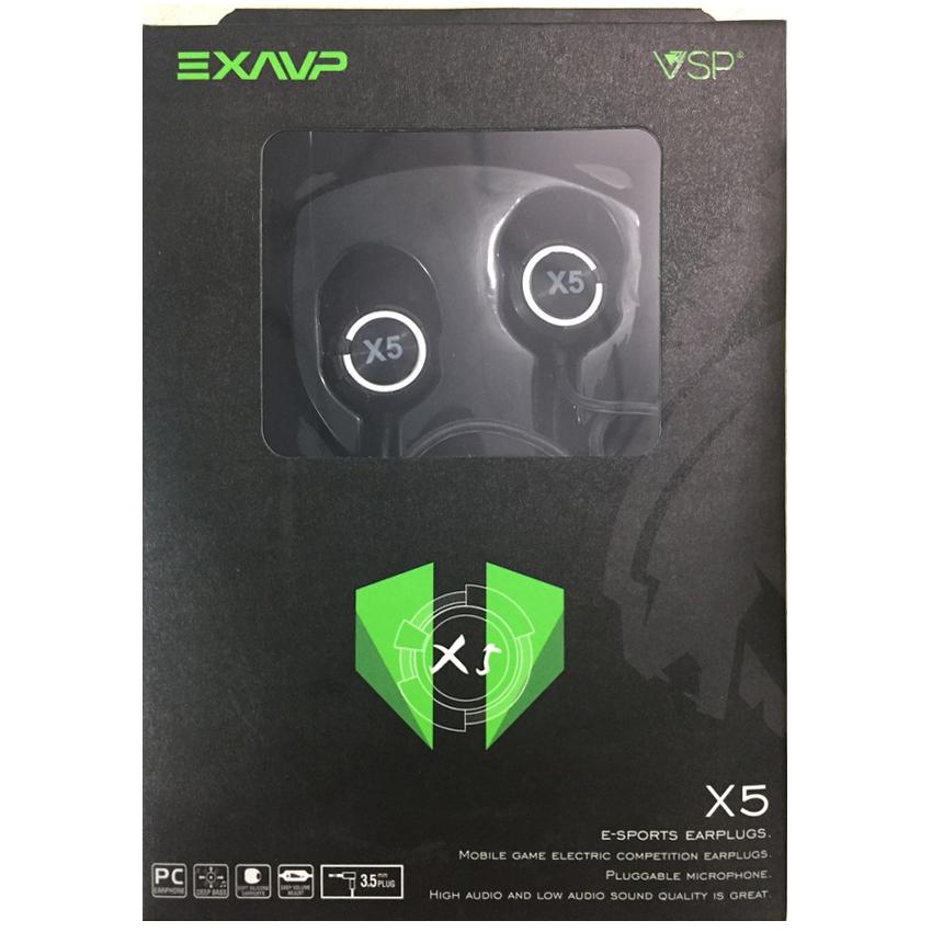 [HCM]Tai nghe nhét tai EXAVP X5 - Gaming (hàng chính hiệu  bh 12 tháng)