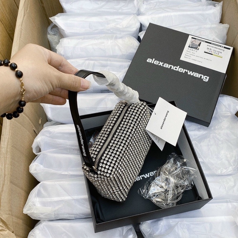 Túi Wang Đính Đá Bling Bản Sup Xịn Full Box