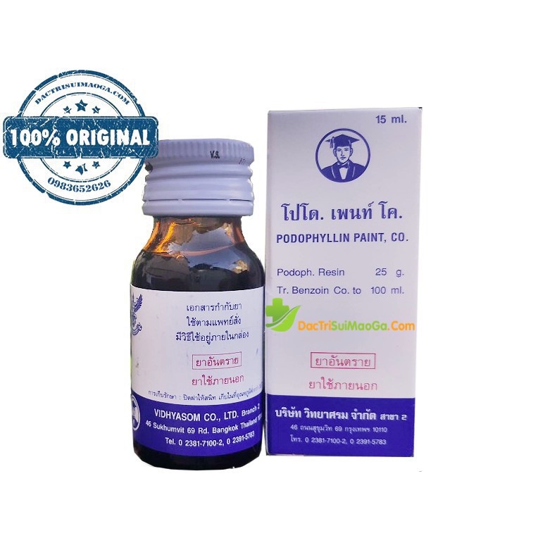 Dung dịch podophyllin thái lan
