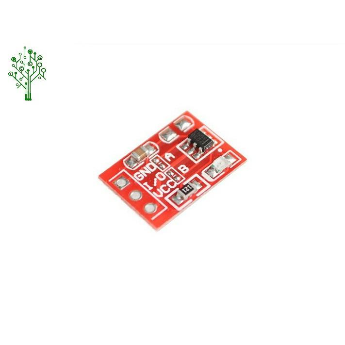 Module nút cảm biến chạm TTP223 đỏ - Touch sensor cảm ứng điện dung