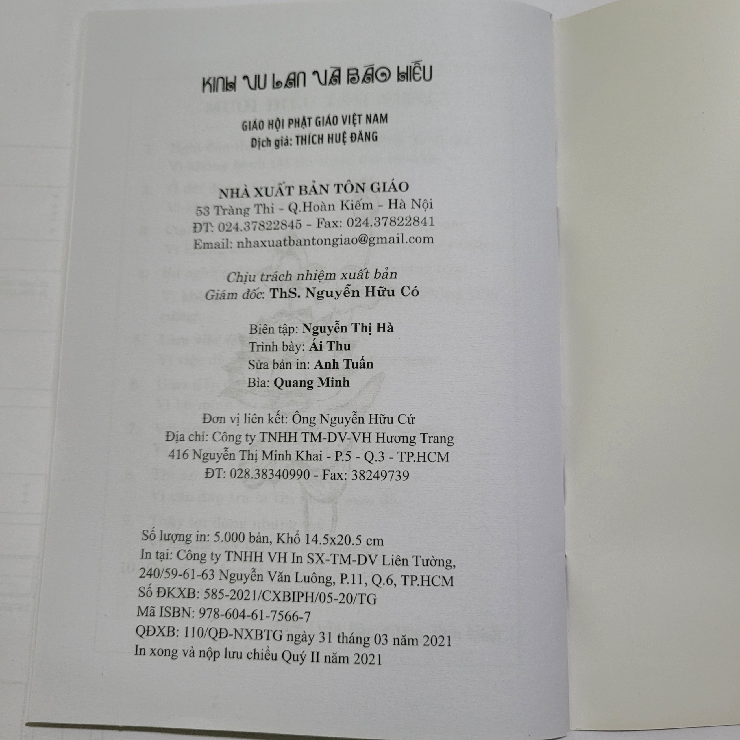 Sách-Kinh Vu Lan Và Báo Hiếu
