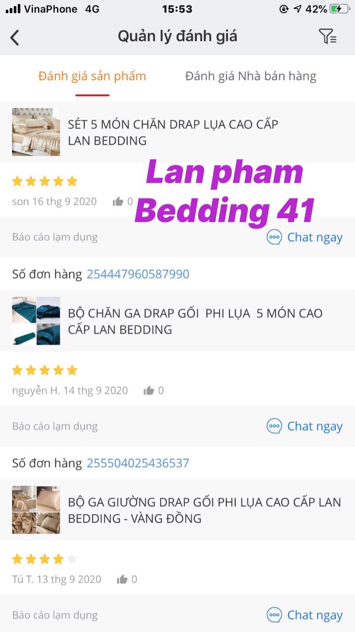 Ga - Drap Giường Lẻ Phi Lụa Lan Pham Bedding - Màu Xanh cổ vịt